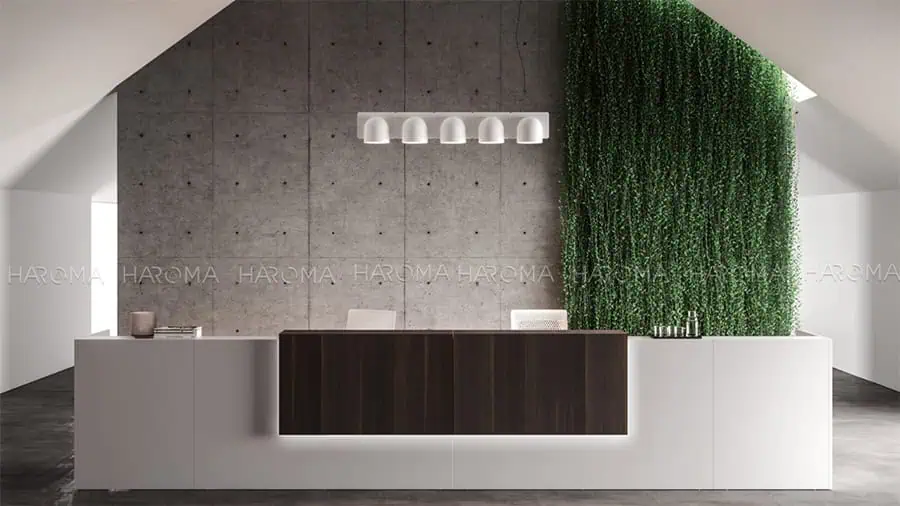 Quầy lễ tân từ tấm nhựa PVC