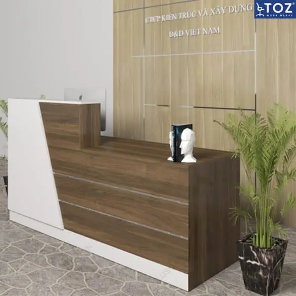 Quầy lễ tân đẹp và sáng trọng