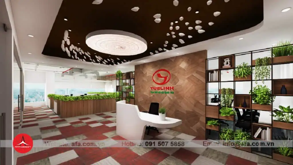 Quầy lễ tân văn phòng