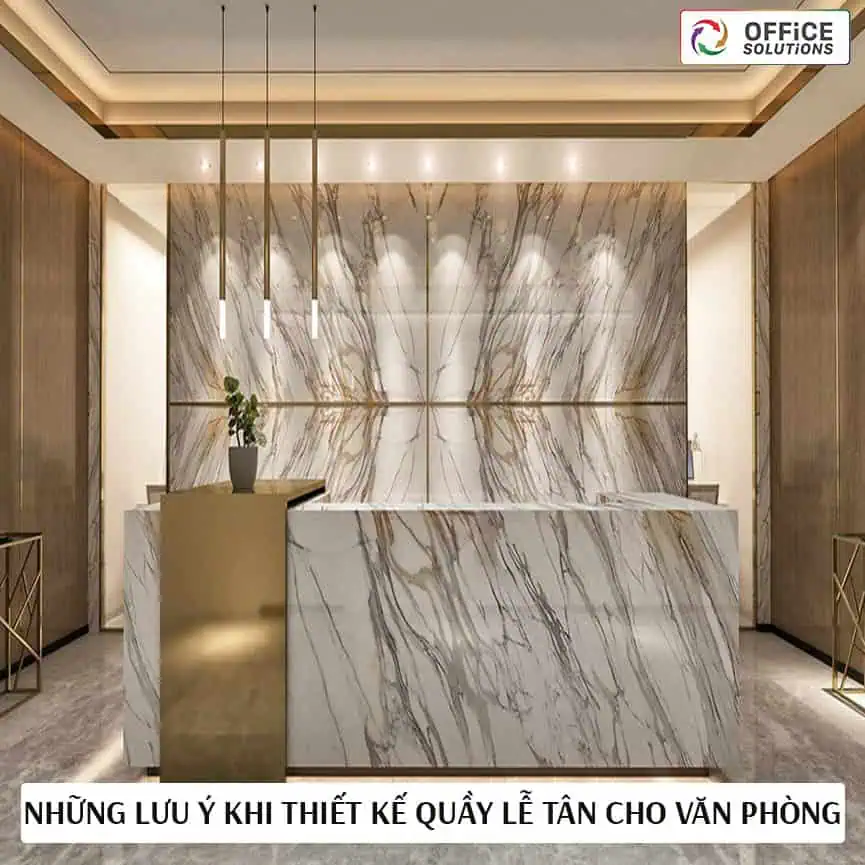 Quầy lễ tân sang trọng