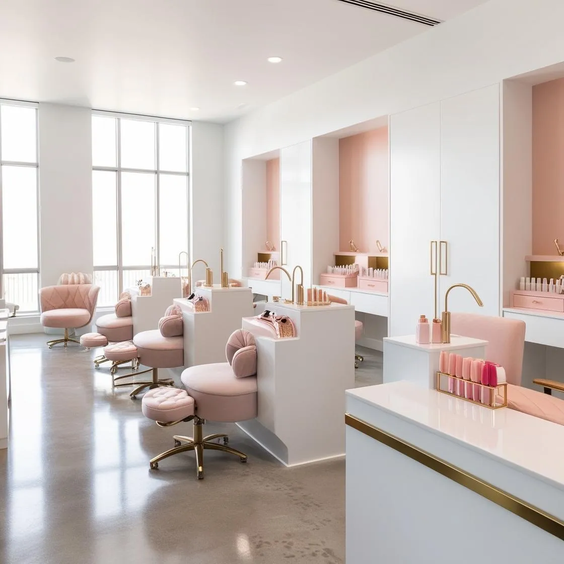 Nội thất spa nail hiện đại 8 nội thất spa nail hiện đại_ (7)