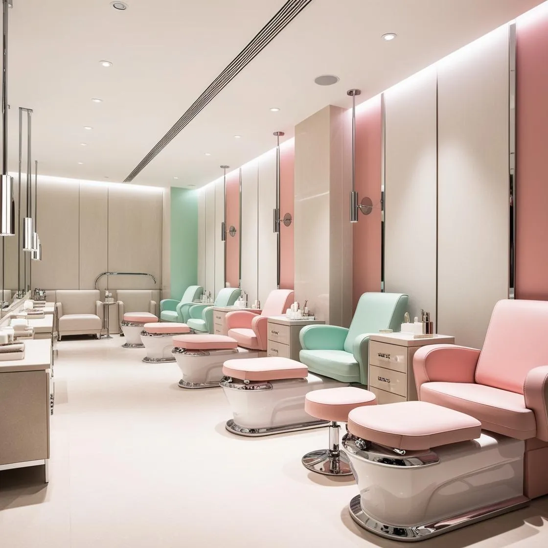 Nội thất spa nail hiện đại 9 nội thất spa nail hiện đại_