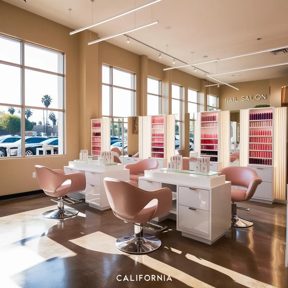 nội thất tiệm nail tại California_ (3)