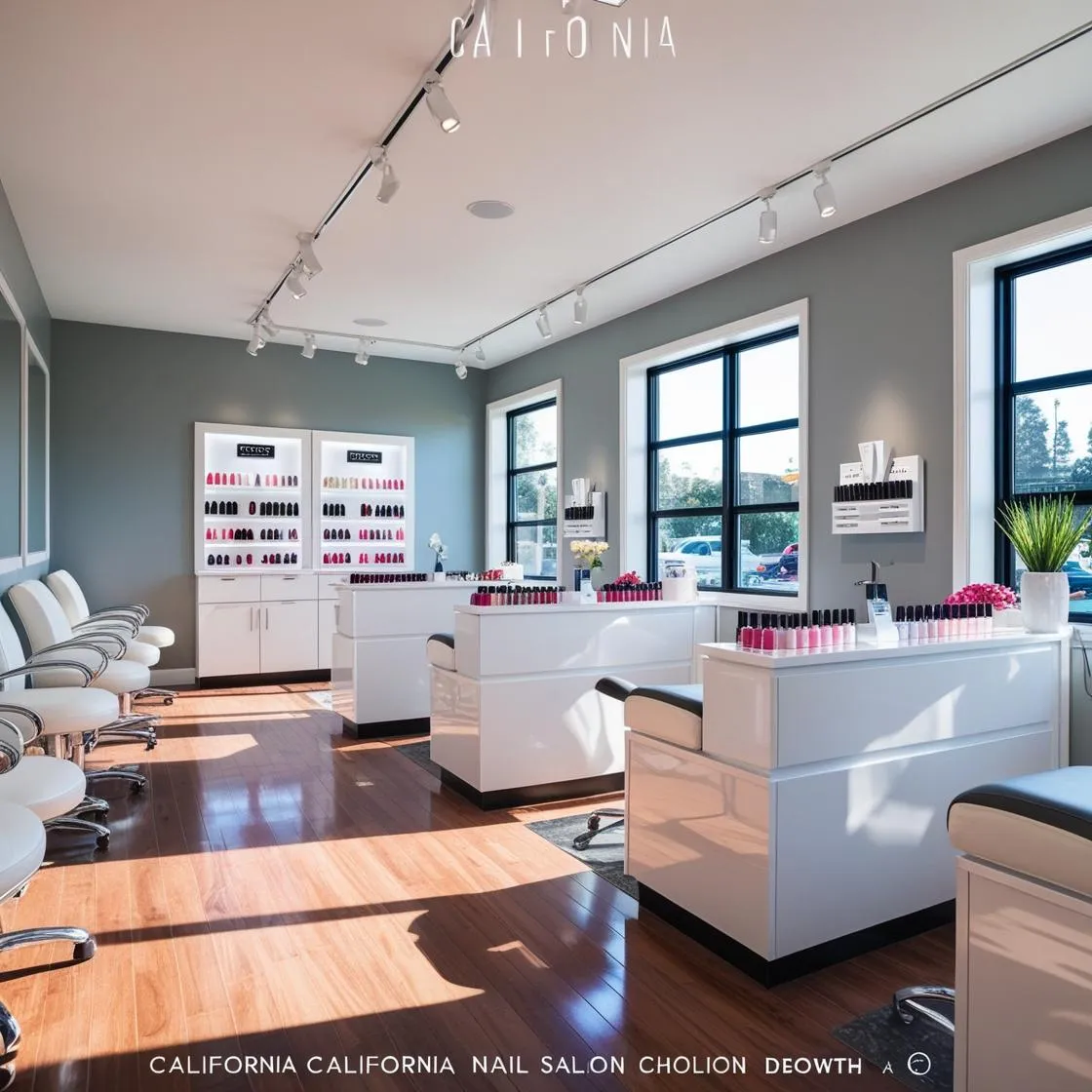 nội thất tiệm nail tại California_ (4)