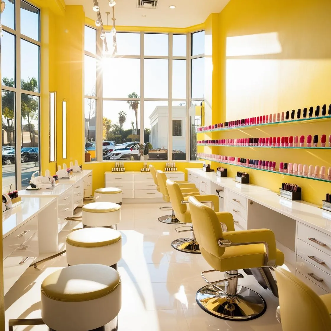 nội thất tiệm nail tại California_ (5)