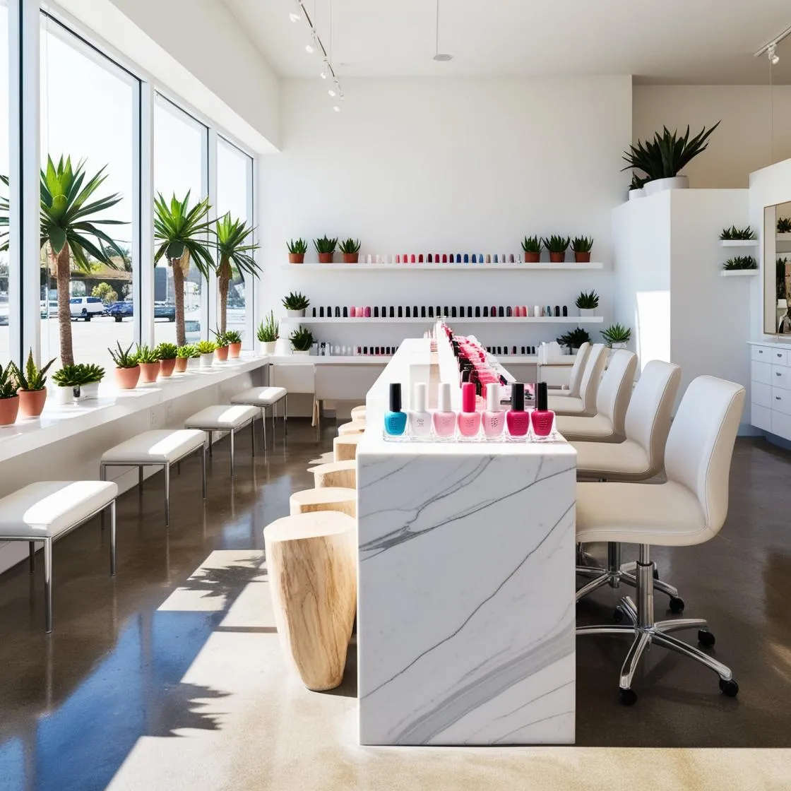 nội thất tiệm nail tại California_ (6)