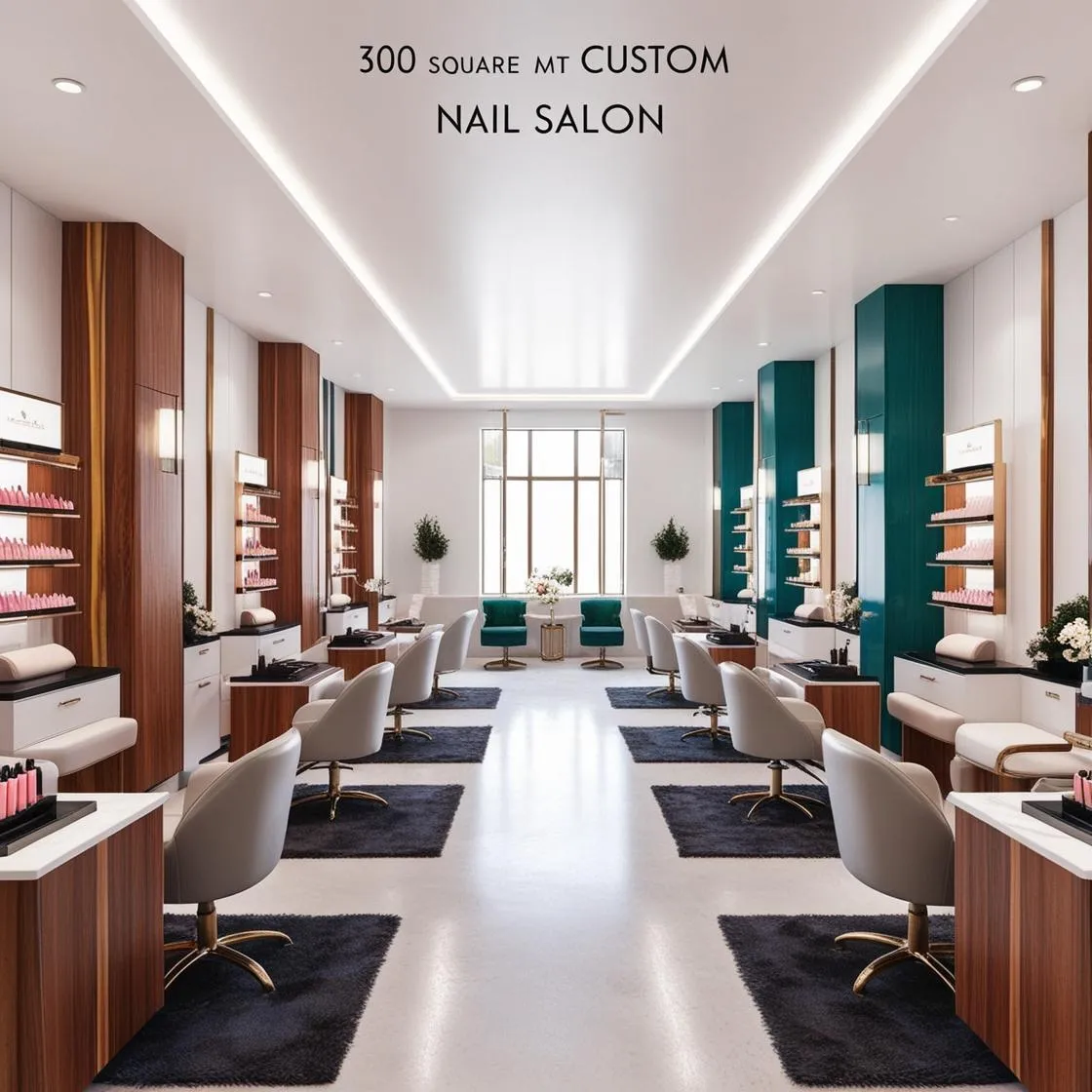 Nội Thất Tiệm Nail Theo Yêu Cầu Riêng 3 nội thất tiệm nail theo yêu cầu riêng 300m2_ (2)