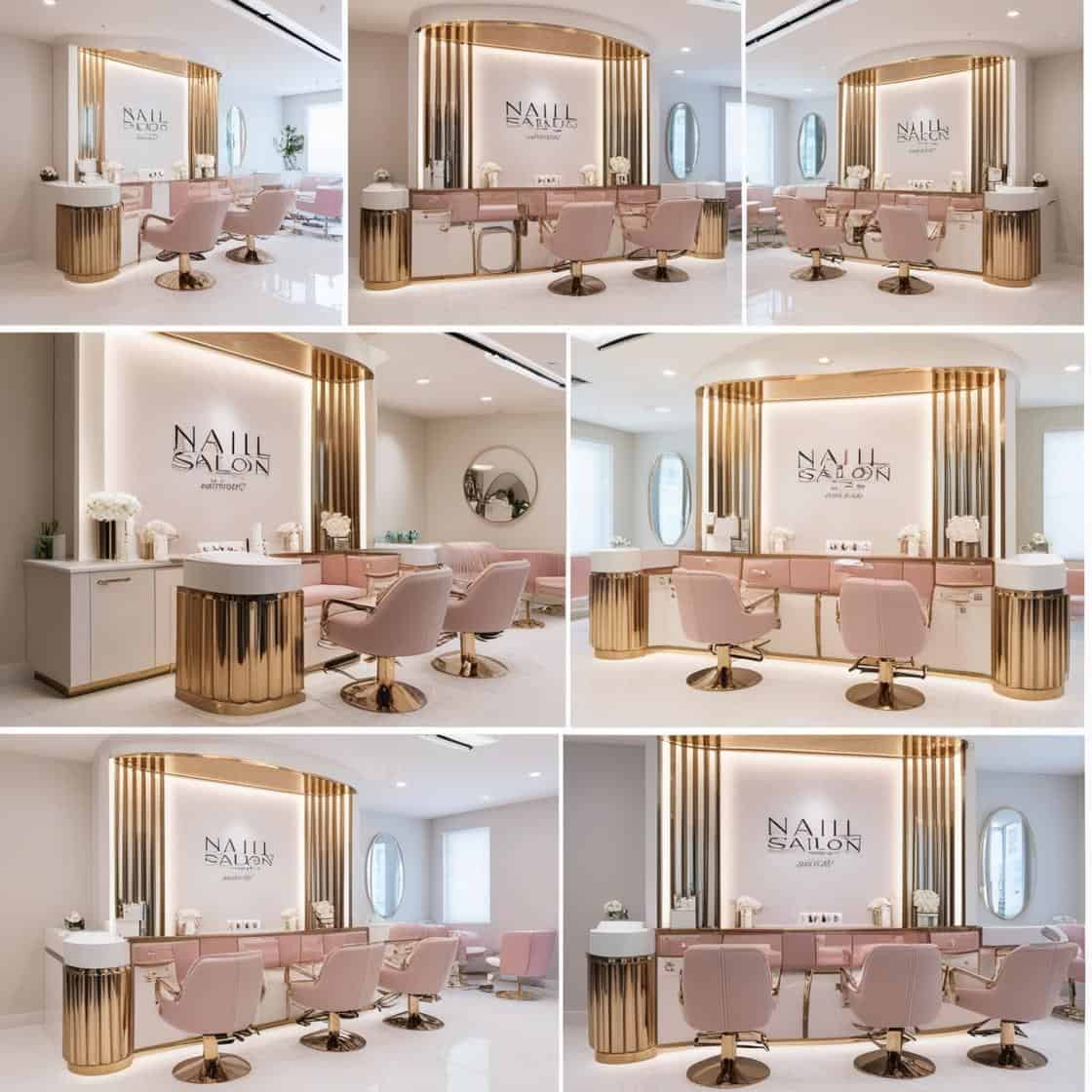 nội thất tiệm nail theo yêu cầu riêng_