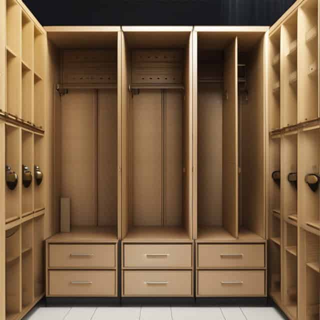Sản xuất tủ locker gỗ MFC Sản xuất tủ locker gỗ MFC
