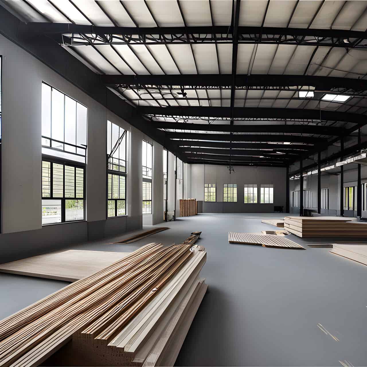 MFC industrial wood workshop in HCMC 100m2