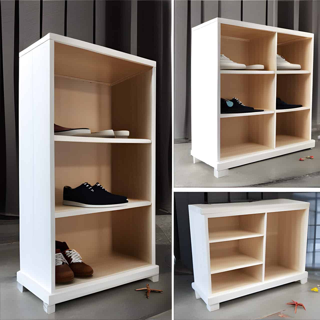 Thi công tủ giày gỗ công nghiệp Thi công tủ giày gỗ công nghiệp