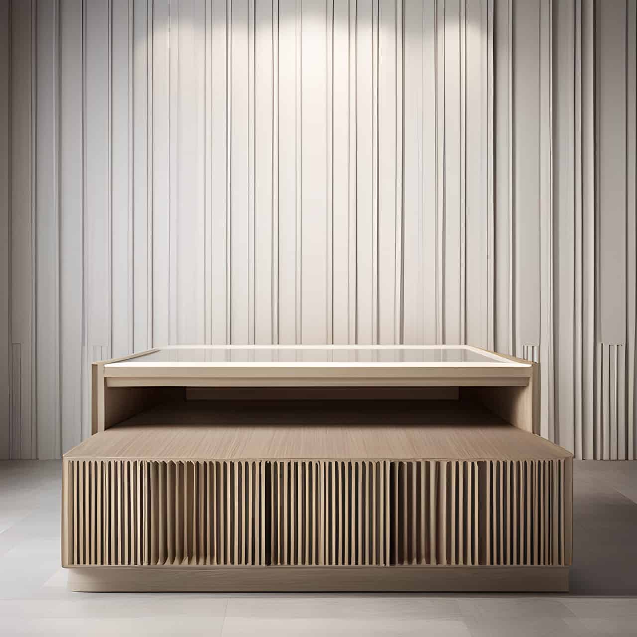 MDF wood furniture installation MDF wood furniture installation 3D render, composite, by artgerm, art germ, Cinematic Lighting