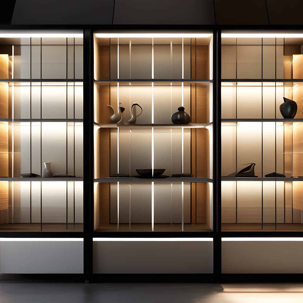 Tủ trưng bày gỗ MDF