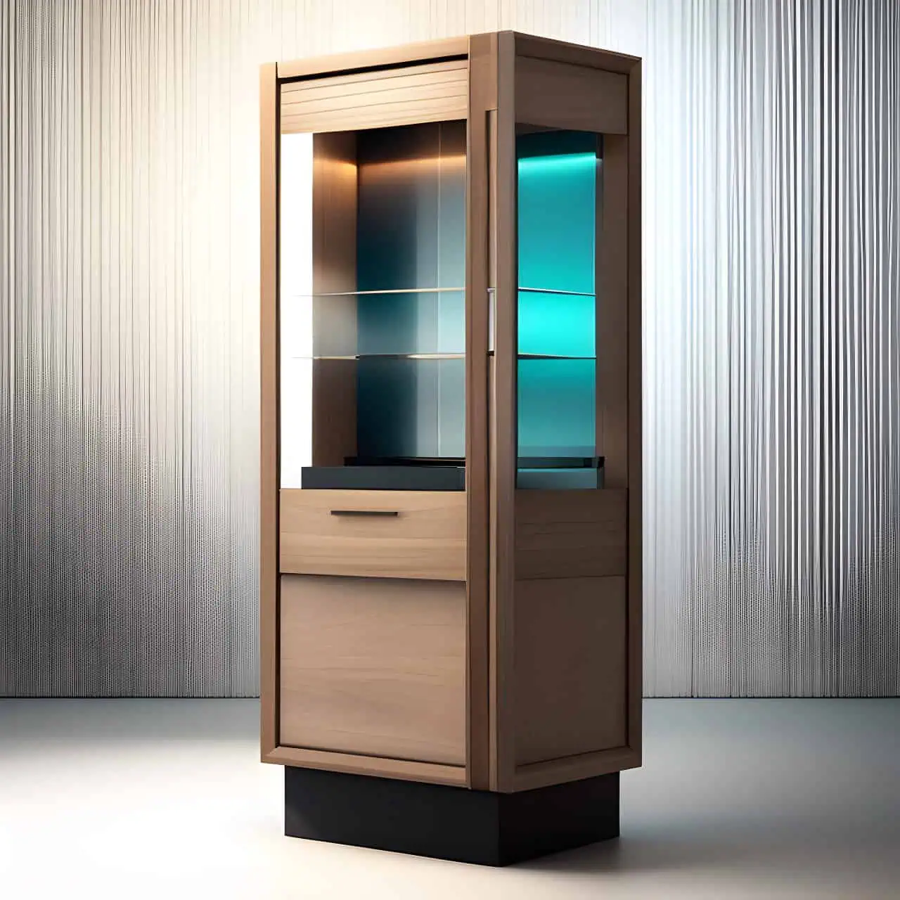 Modern MDF display cabinet 20m2 Modern MDF display cabinet 20m2 3D render, composite, by artgerm, art germ, Cinematic Lighting