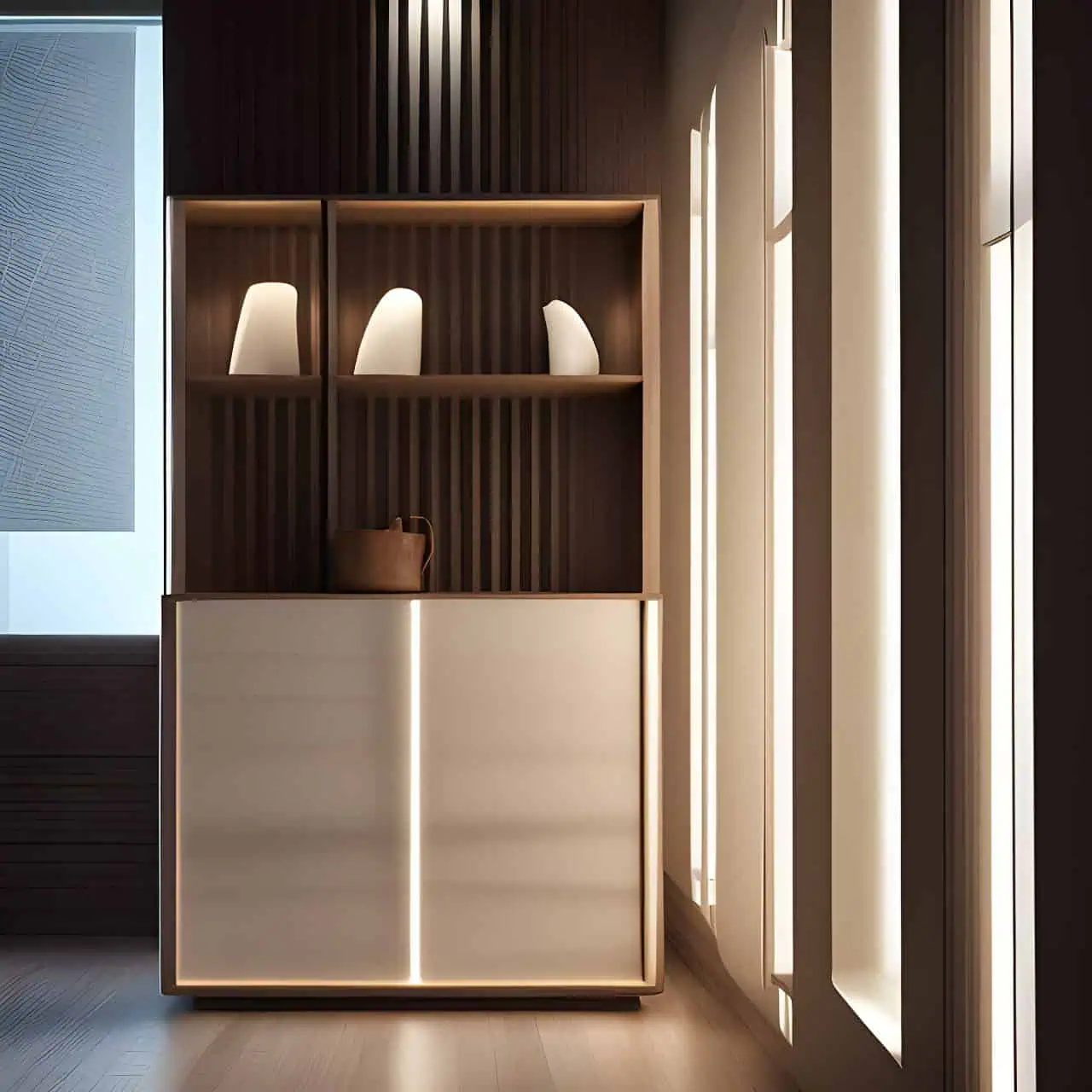 Tủ trưng bày gỗ MDF Tủ trưng bày gỗ MDF