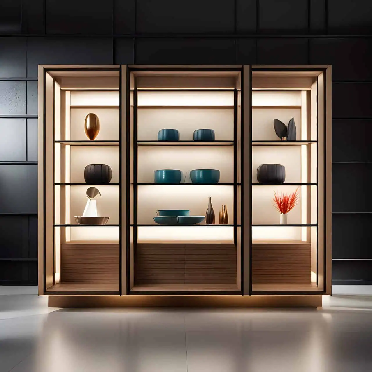 Tủ trưng bày gỗ MDF Tủ trưng bày gỗ MDF
