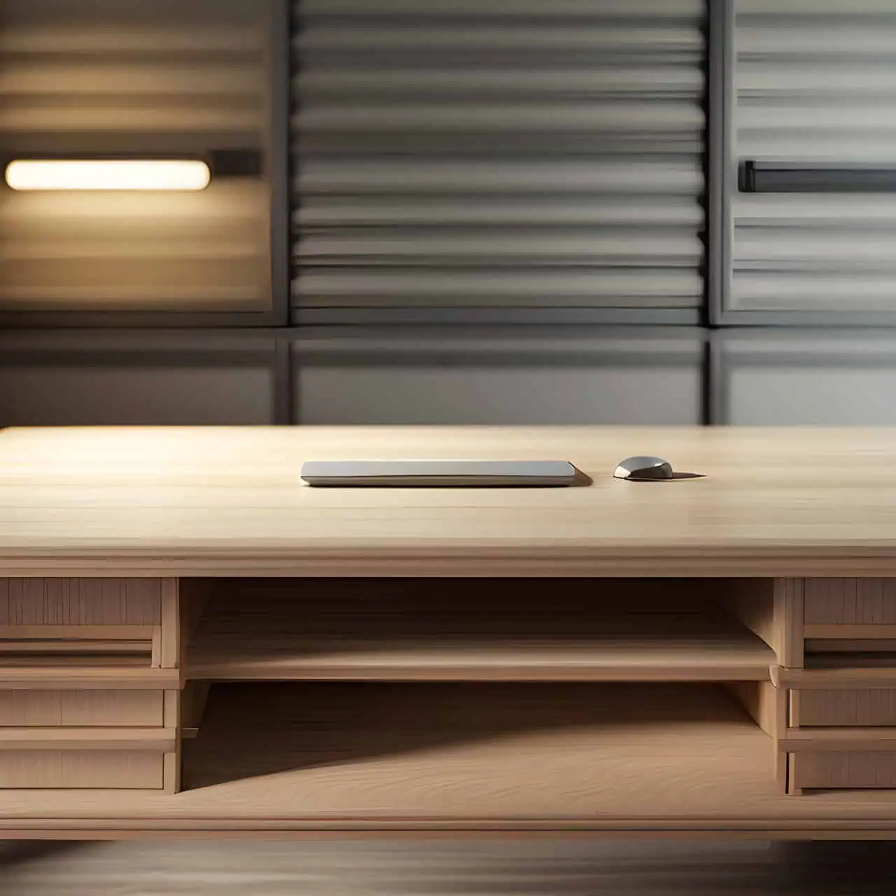 MFC wooden desk construction MFC wooden desk construction 3D render, composite, by artgerm, art germ, Cinematic Lighting