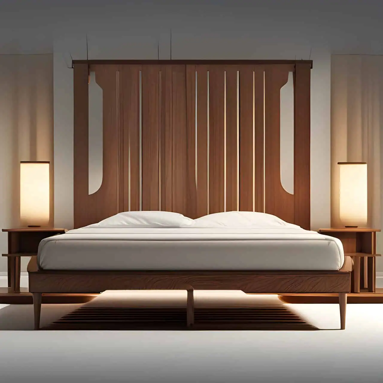 MFC wooden bed production MFC wooden bed production 3D render, composite, by artgerm, art germ, Cinematic Lighting
