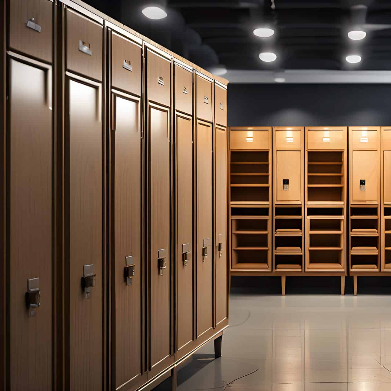 Sản xuất tủ locker gỗ MFC Sản xuất tủ locker gỗ MFC