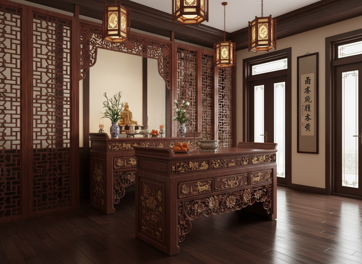 Phong Tho Nha Pho Phong Cach Indochine Ban Tho Go Tu Nhien Khac Hoa Van Vach Ngan