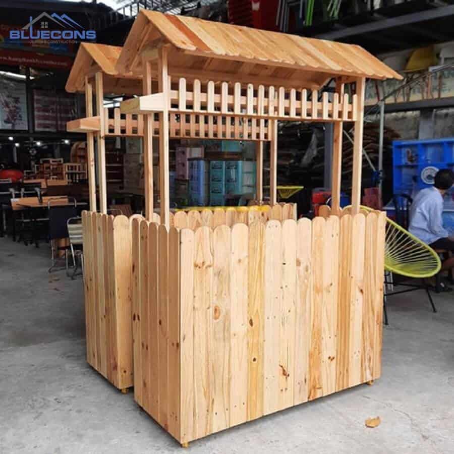 Quầy bán hàng có mái