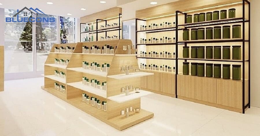 Quầy bán hàng trưng bày sản phẩm