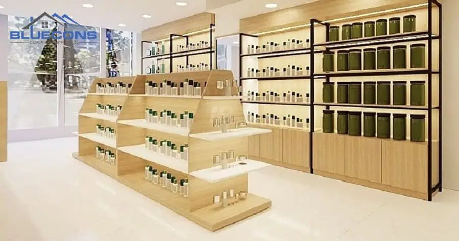 12+ mẫu quầy bán hàng thiết kế nhỏ gọn, cực đẹp, giá rẻ 14 Quầy bán hàng trưng bày sản phẩm