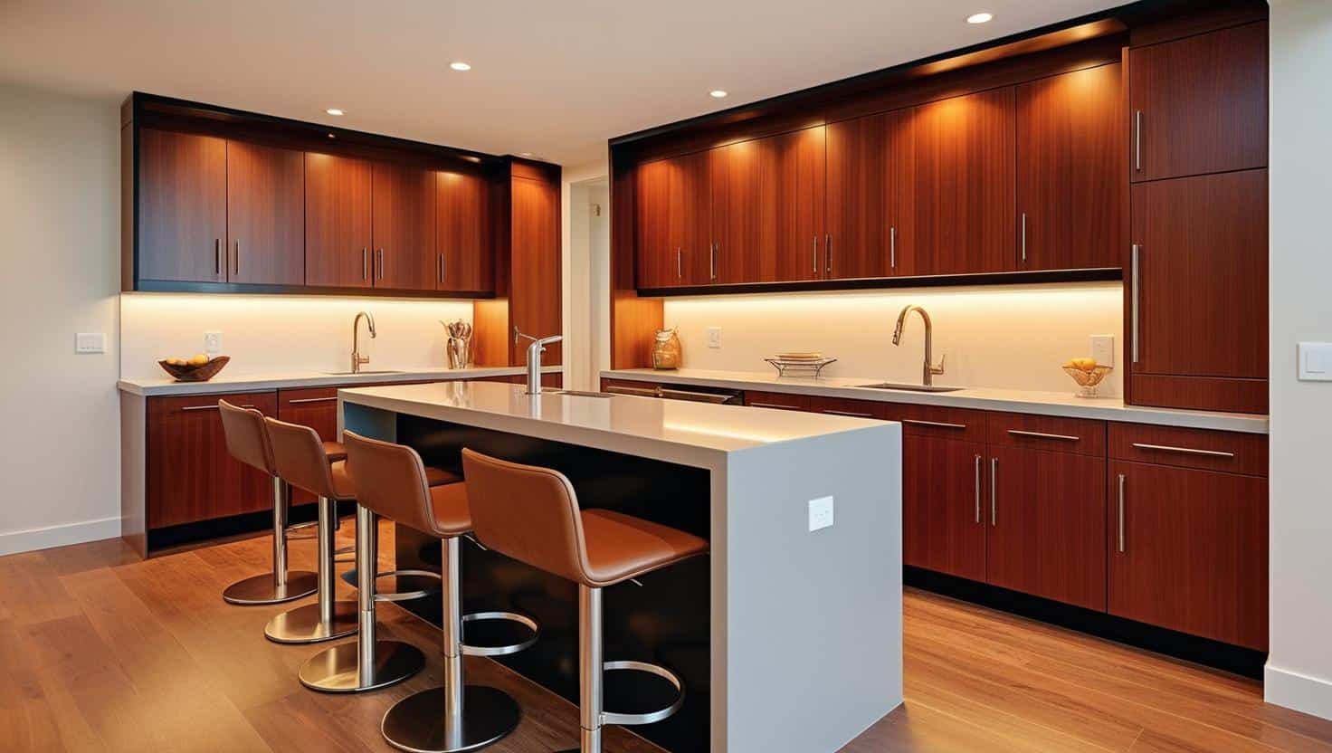 quầy bar bếp 20m2