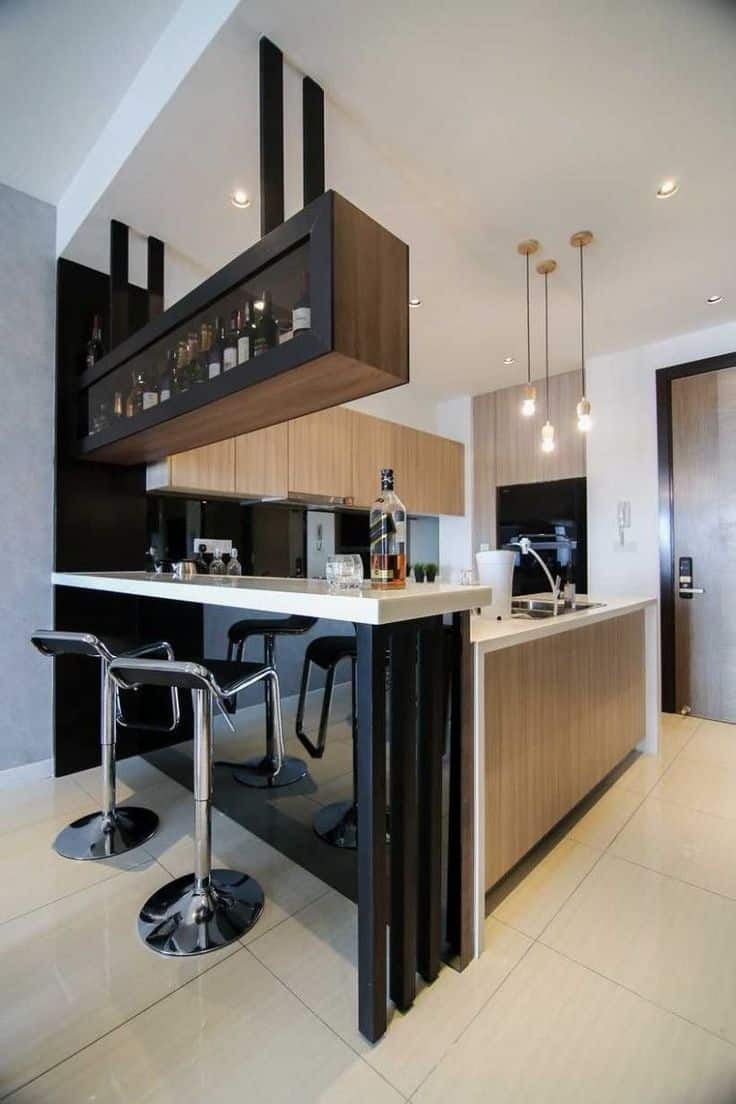 quầy bar bếp gỗ tự nhiên 5 quầy bar bếp gỗ tự nhiên 5
