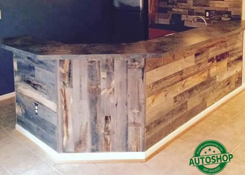 Quầy pha chế gỗ