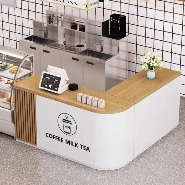 Quầy pha chế trà sữa sáng tạo