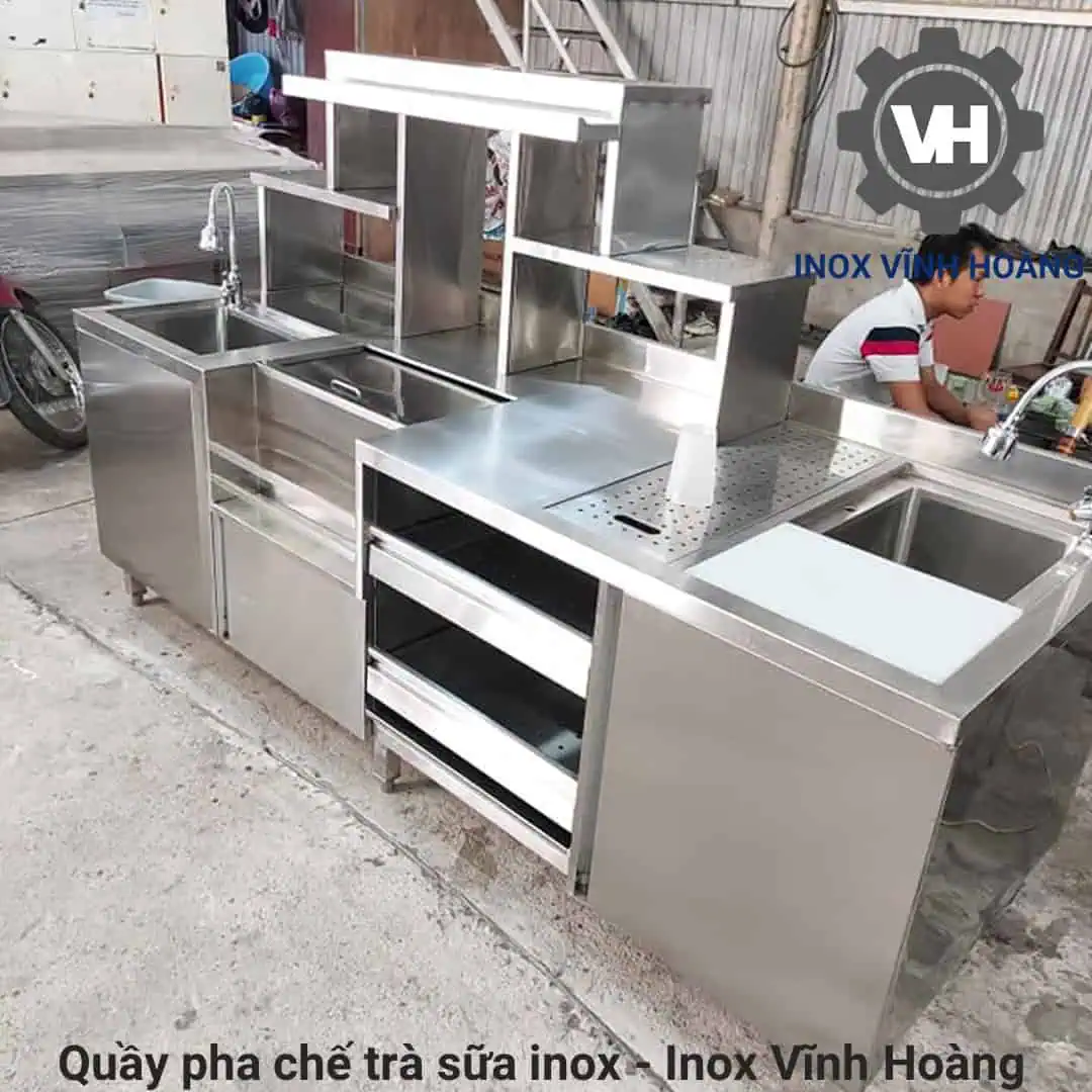 Quầy trà sữa kết hợp đa năng
