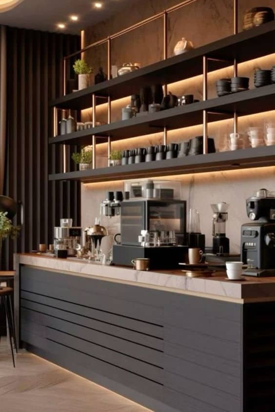 Những mẫu quầy cà phê nhỏ gọn đẹp