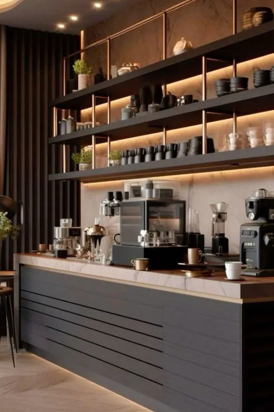 Quầy Cà Phê Nhỏ Gọn 6 Bước Thi Công Đạt Chất Lượng Cao 8 Những mẫu quầy cà phê nhỏ gọn đẹp