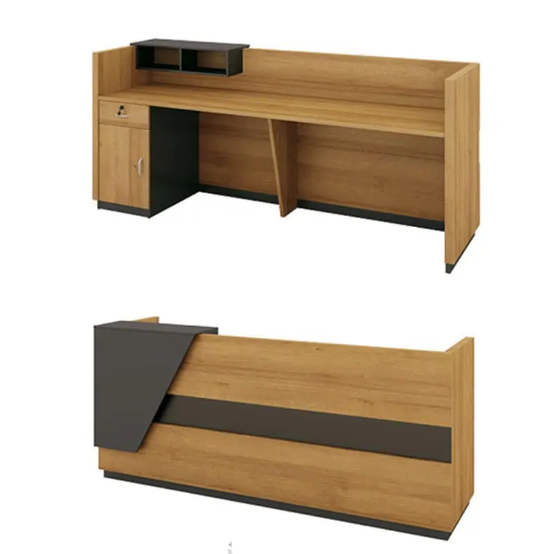 Quầy lễ tân chất liệu gỗ