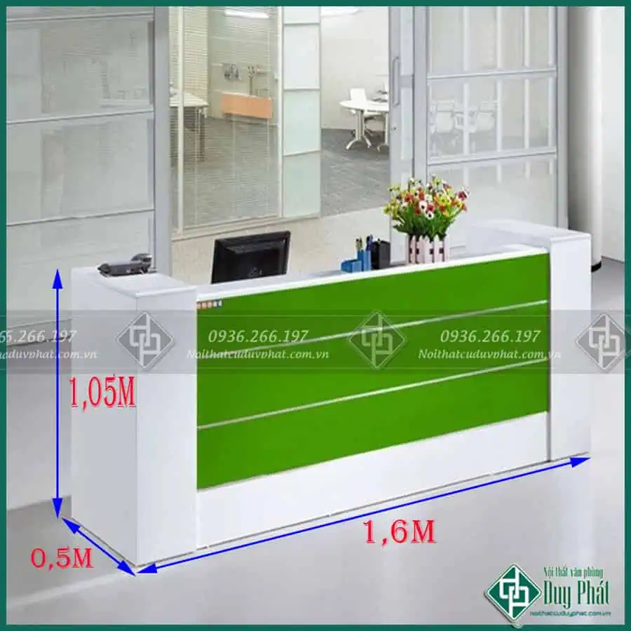 Quầy lễ tân 1m6 tinh tế
