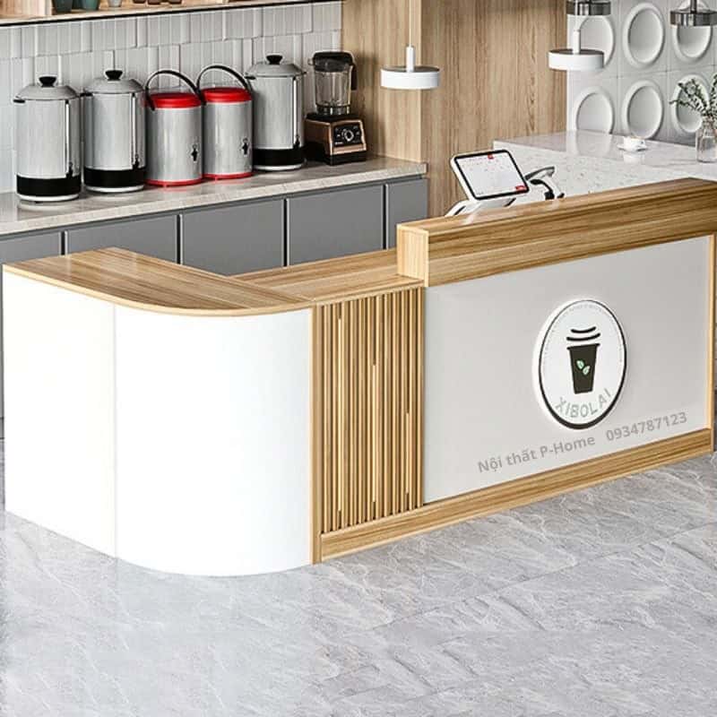 Mẫu quầy lễ tân hiện đại