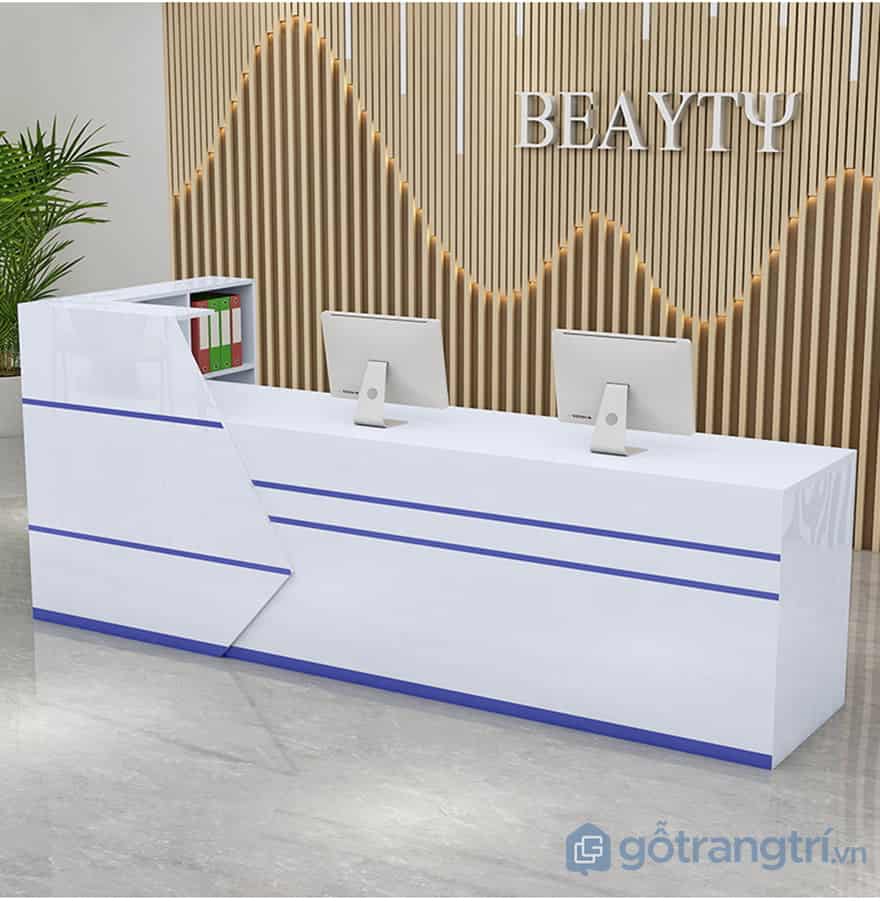 Quầy lễ tân gỗ công nghiệp