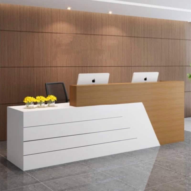 Quầy lễ tân bằng gỗ