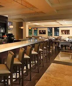 Bàn lễ tân kết hợp quầy bar phong cách khác biệt QB005