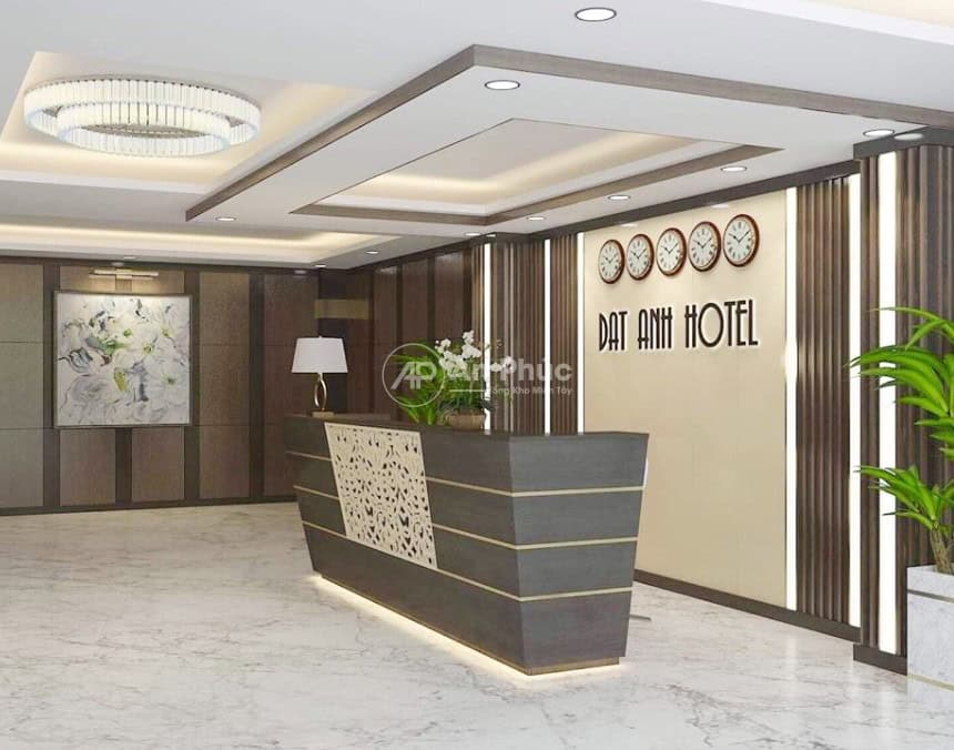 Quầy lễ tân phong cách hiện đại