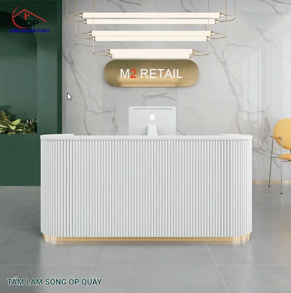 Mẫu quầy lễ tân chữ U