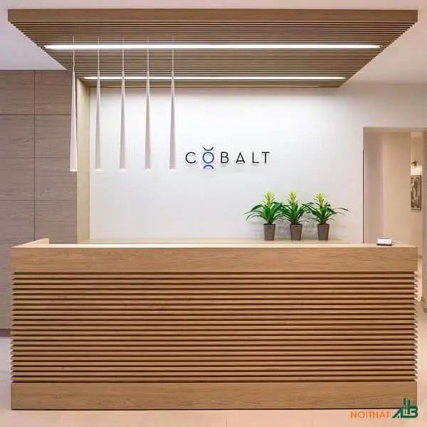 Quầy lễ tân chữ U cao cấp