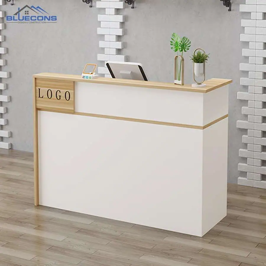 Quầy lễ tân mini TPHCM nhiều mẫu mã, màu sắc và kích thước đa dạng 7 Tạo ấn tượng tốt với quầy lễ tân mini