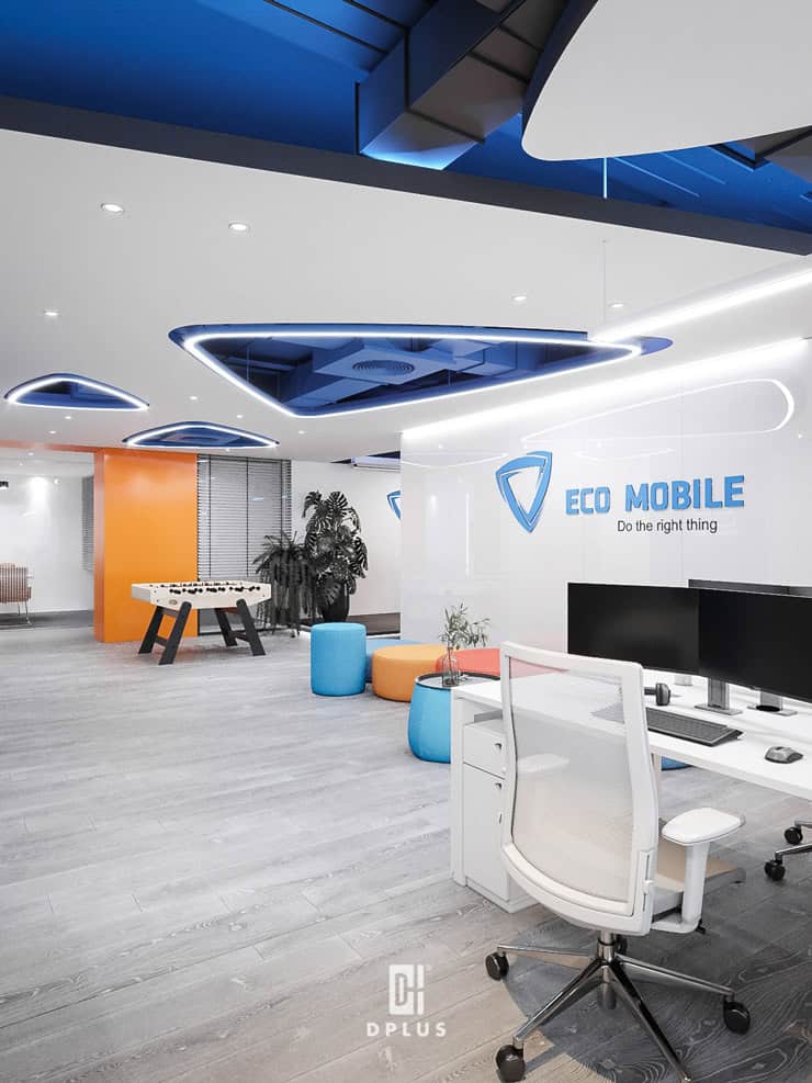 Quầy lễ tân văn phòng Eco Mobile