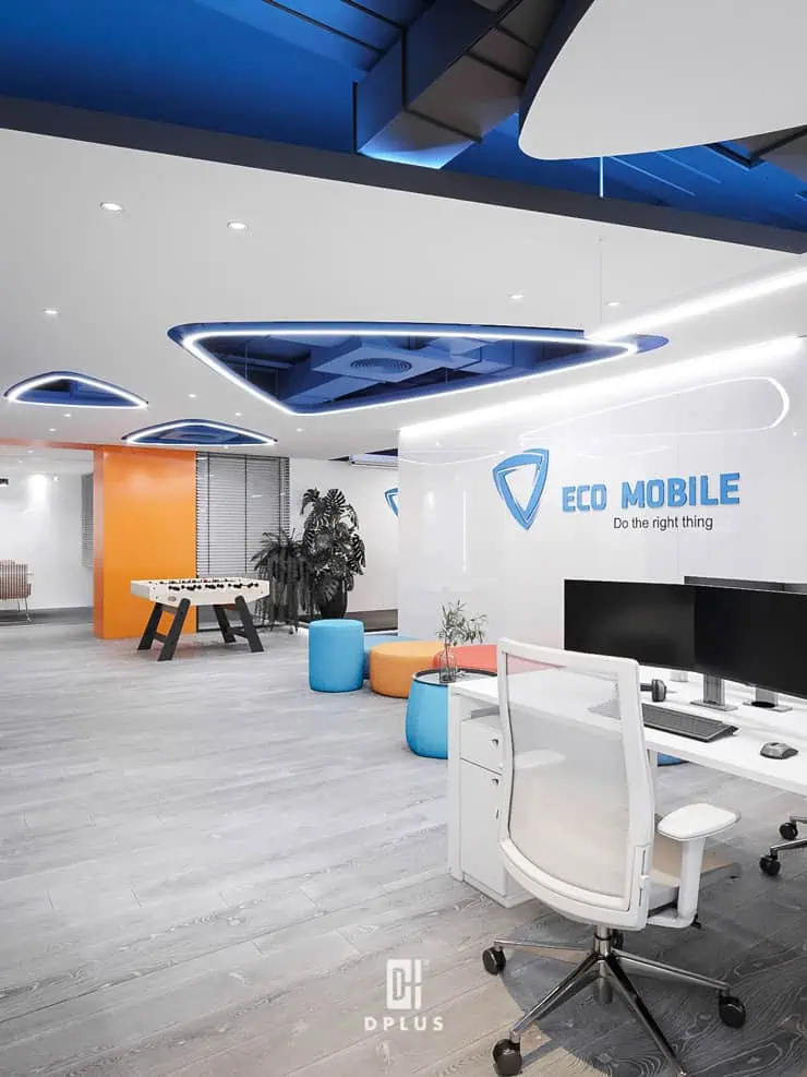 Quầy lễ tân văn phòng Eco Mobile