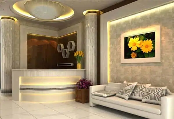 Quầy tiếp nhận tự nhiên