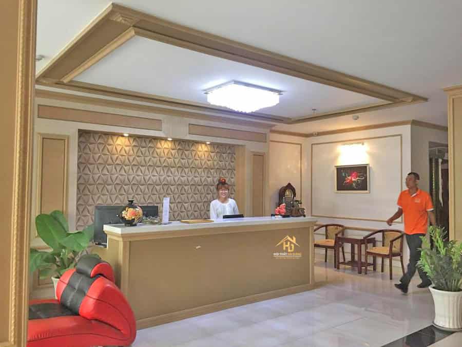 Quầy tiếp nhận đẹp sang trọng