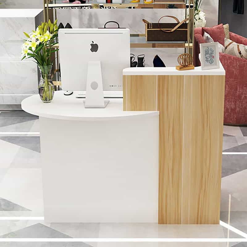 Ban quầy lễ tân nhỏ gọn phong cách hiện đại