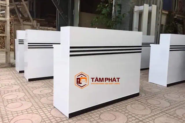 Quầy lễ tân nhựa Đài Loan 2 hốc